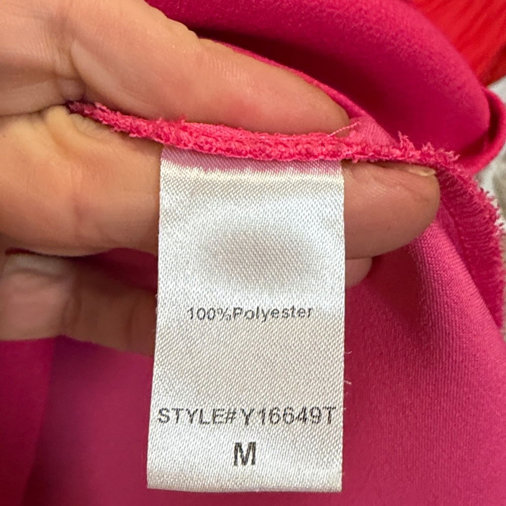 Women’s Ruffle-Neck Blouse - Pink - Picture 9 of 9